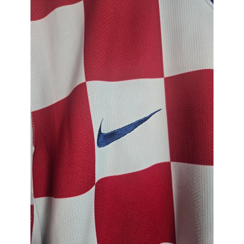Croatia National Team NikeFit Soccer Jersey Size L Red White Checkerboard - Picture 6 of 8